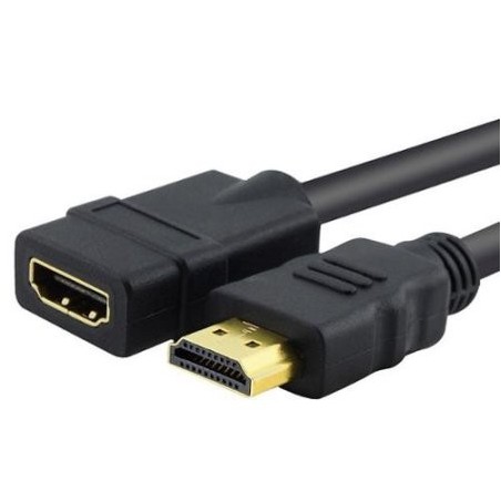 HDMI forlænger kabel - HD - HDMI 1.3 - Han til hun - 4,5 meter