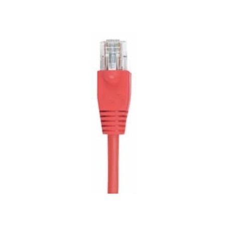 Cat. 6 netværkskabel, RJ45, UTP - uskærmet og med lige ledere, AWG24, rød, 10m